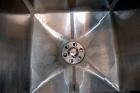 Used APV Crepaco Flex-Mix Liquiverter, 300 Gallon, 304 Stainless Steel. Jacketed tank 40” wide x 40” long x approximately 45” deep, rated 59 psi at 350 degrees F. 12” Bottom impeller, driven by a 30 ...