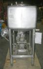USED: APV 50 gallon vertical rectangular liquifier, 304 stainless steel. 26