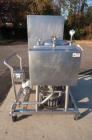 Used- Breddo 50 Gallon Stainless Steel Jacketed Likwifier, Model LDTW-50. Jacket rated 90 psi, machine is driven by 10 HP 3/...