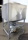Used Breddo Likwifier, 300 Gallon, Model LDT, 304 Stainless Steel. Non-jacketed tank 48” wide x 48” long x 31” straight side. Flat top, coned bottom. Openings top 1-1/2” tri-clamp, (2) 2” tri-clamp, ...