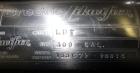 Used Breddo Likwifier, 300 Gallon, Model LDT, 304 Stainless Steel. Non-jacketed tank 48” wide x 48” long x 31” straight side. Flat top, coned bottom. Openings top 1-1/2” tri-clamp, (2) 2” tri-clamp, ...