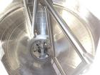 Used Breddo Likwifier 600 Gallon, 316 Stainless Steel, Jacketed Scrape Surface Contical Bottom Blender, Model LORWWSS.  Interior dimensions 64