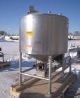 Used-  Breddo Likwifier, 300 Gallon, Model LOR, 304 Stainless Steel.  Non-jacketed tank 54