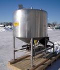 Used Breddo Likwifier, 300 Gallon, Model LOR, 304 Stainless Steel.  Non-jacketed tank 54