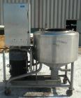 Used Breddo Likwifier, 100 Gallon, Model LOR, 304 stainless steel. Non-jacketed tank 42