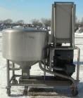 Used Breddo Likwifier, 100 Gallon, Model LOR, 304 stainless steel. Non-jacketed tank 42