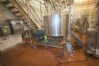 Used Breddo 300 Gal. Stainless Steel Likwifier, Model # LOR, Serial # 315752-1 0540065, with Reliance 60 hp Offset Motor, 1780 RPM, Mounted on Load Cells.