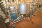 Used Breddo 300 Gal. Stainless Steel Likwifier, Model # LOR, Serial # 315752-1 0540065, with Reliance 60 hp Offset Motor, 1780 RPM, Mounted on Load Cells.