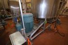 Used Breddo 300 Gal. Stainless Steel Likwifier, Model # LOR, Serial # 315752-1 0540065, with Reliance 60 hp Offset Motor, 1780 RPM, Mounted on Load Cells.