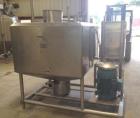Used Cherry-Burrell 300 Gallon Jacketed Liquifier. Jacket rated 100 PSI at 300 Deg.F.  40 HP, 1770 RPM, 208-230/460 volt WEG belt drive. Has Cutler Hammer control box with size 3 starter. Skid is app...
