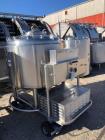 Used Letsch 250 Gallon Stainless Steel Pressure Vessel / Likwifier – 316L, Jacketed, Cone Bottom, Portable