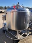 Used Letsch 250 Gallon Stainless Steel Pressure Vessel / Likwifier – 316L, Jacketed, Cone Bottom, Portable