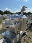 Used Letsch 250 Gallon Stainless Steel Pressure Vessel / Likwifier – 316L, Jacketed, Cone Bottom, Portable