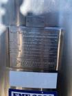 Used Letsch 250 Gallon Stainless Steel Pressure Vessel / Likwifier – 316L, Jacketed, Cone Bottom, Portable