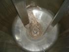 Used Walker Stainless Liquifier, 500 Gallon, model PV-Liquiverter, 316L stainless steel, vertical. Jacketed tank 52'' diameter x 60'' straight side, dished top, coned bottom. #4 Sanitary internal rat...