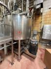 Used Walker Stainless Jacketed 500 Galon Stainless Liquifier/Multi-Motion Mixer, Model PZ-MM. 316L stainless steel. Jacket rated 120 psi at 350 degrees F. Top mounted agitator with scraper/sweep blad...