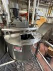 Used Walker Stainless Jacketed 500 Galon Stainless Liquifier/Multi-Motion Mixer, Model PZ-MM. 316L stainless steel. Jacket rated 120 psi at 350 degrees F. Top mounted agitator with scraper/sweep blad...