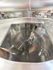 Used Walker Stainless Jacketed 500 Galon Stainless Liquifier/Multi-Motion Mixer, Model PZ-MM. 316L stainless steel. Jacket rated 120 psi at 350 degrees F. Top mounted agitator with scraper/sweep blad...