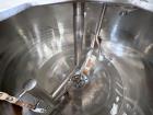 Used Walker Stainless Jacketed 500 Galon Stainless Liquifier/Multi-Motion Mixer, Model PZ-MM. 316L stainless steel. Jacket rated 120 psi at 350 degrees F. Top mounted agitator with scraper/sweep blad...