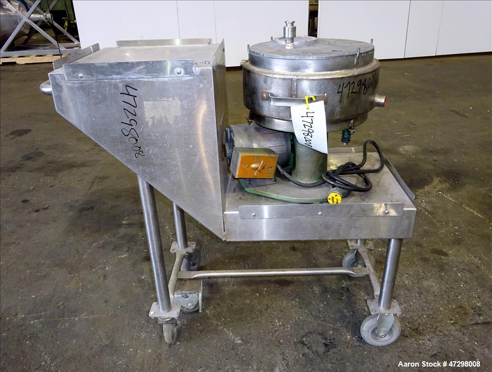 Used Cincinnati Lab Mix Muller, 304 Stainless Steel.