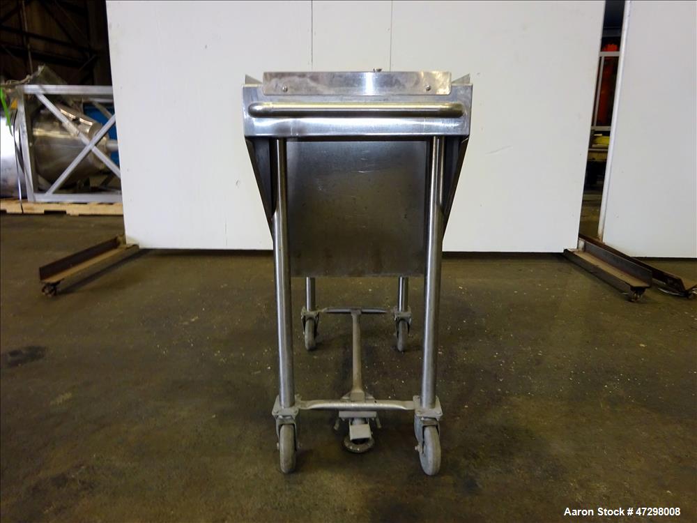 Used Cincinnati Lab Mix Muller, 304 Stainless Steel.