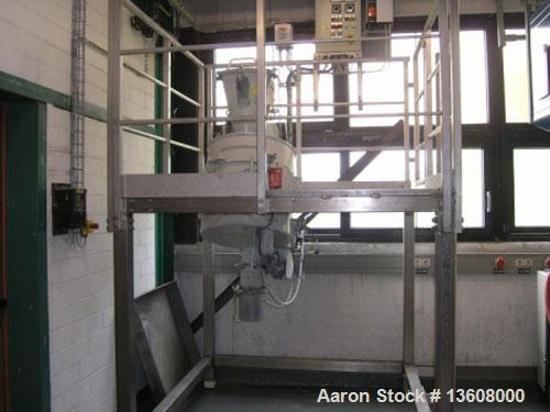 Used Fa.Ruberg Mischtechnik-Paderborn Mixer, type VM 100. Stainless steel construction on product contact parts. Working capacity 26.46 gallon (100 liter). Non-jacketed, (1) feed hopper, (1) inspecti...