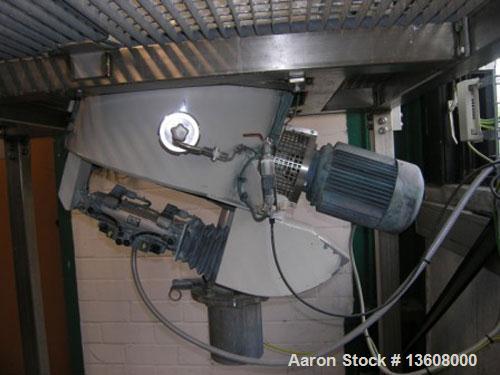 Used Fa.Ruberg Mischtechnik-Paderborn Mixer, type VM 100. Stainless steel construction on product contact parts. Working capacity 26.46 gallon (100 liter). Non-jacketed, (1) feed hopper, (1) inspecti...