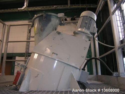 Used Fa.Ruberg Mischtechnik-Paderborn Mixer, type VM 100. Stainless steel construction on product contact parts. Working capacity 26.46 gallon (100 liter). Non-jacketed, (1) feed hopper, (1) inspecti...