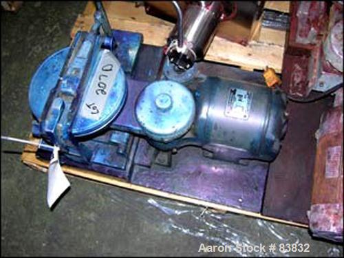 USED: Hoover Automatic Muller, model 4B. Unit consists of (2) 7-1/2" diameter glass plates, one of which rotates at a constant speed over a stationary plate causing shear forces to develop which simu...