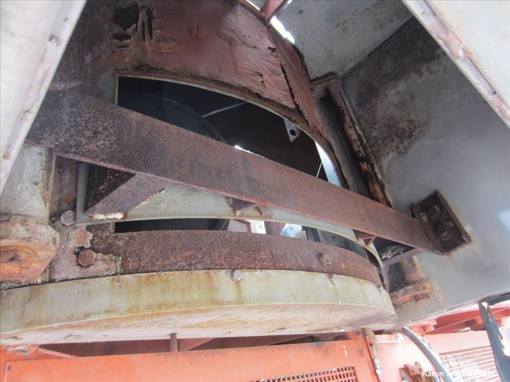 Used Simpson Multi-Mull Continuous Mixer, Model 21GP, 304 Stainless Steel. Capacity approximately 30 Tons/HR. Figure 8 style cribs 54" diameter x 30" deep. (4) 20" diameter x 5" wide mulling wheels w...