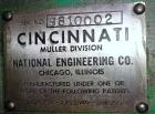 Used Cincinnati Lab Mix Muller, 304 Stainless Steel.
