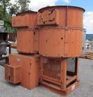 Used Simpson Multi-Mull Continuous Mixer, Model 21GP, 304 Stainless Steel. Capacity approximately 30 Tons/HR. Figure 8 style cribs 54