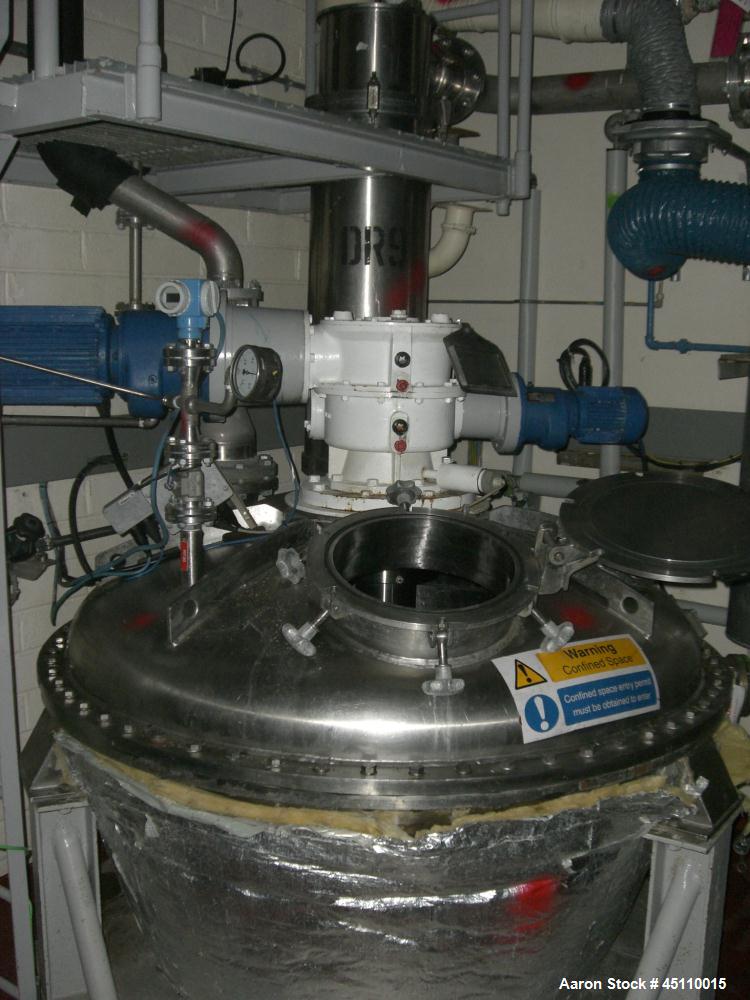 Used Hosokawa (Nauta) approximately 750 litre capacity stainless steel mixer dr