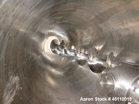 Used Hosokawa (Nauta) approximately 750 litre capacity stainless steel mixer dr