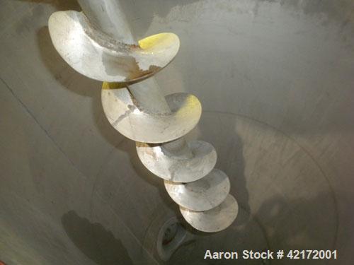 Used Alfred Bolz Mixer, Type MF 003 VIDP, approximately 3.88 cubic feet (110 lter) capacity, 316 stainless steel. 25" diameter x 36" straight side. Internal rated -1/+1 bar (-14.5 psi/14.5 psi) at 10...