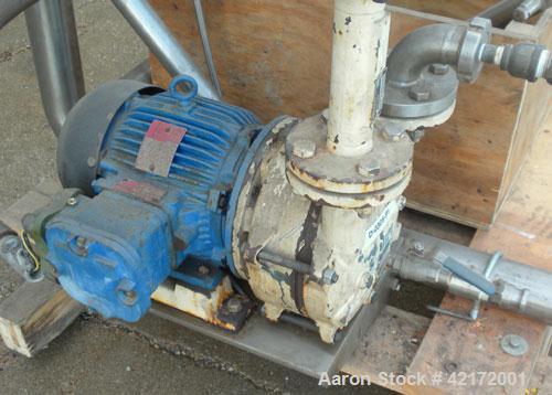 Used Alfred Bolz Mixer, Type MF 003 VIDP, approximately 3.88 cubic feet (110 lter) capacity, 316 stainless steel. 25" diameter x 36" straight side. Internal rated -1/+1 bar (-14.5 psi/14.5 psi) at 10...