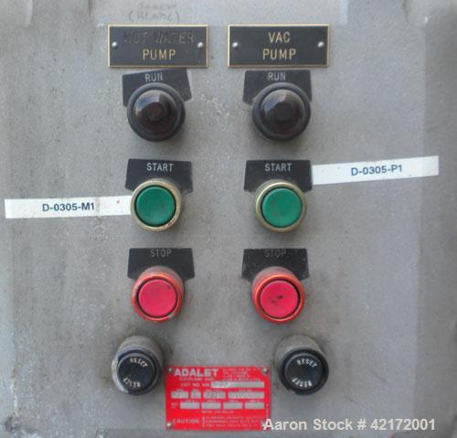 Used Alfred Bolz Mixer, Type MF 003 VIDP, approximately 3.88 cubic feet (110 lter) capacity, 316 stainless steel. 25" diameter x 36" straight side. Internal rated -1/+1 bar (-14.5 psi/14.5 psi) at 10...