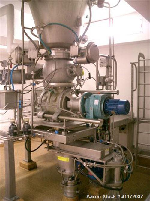 Used Hosokawa Micron Nauta Mixer/Dryer, Approximately 283 Cubic Feet (8024 liter) total capacity, Type 35-HDC-54, Hastelloy C276. Internal rated 2 bar/full vacuum (29 psi/FV). Stainless steel externa...
