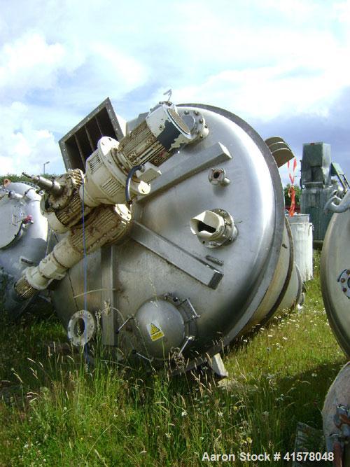 Used Stainless Steel Hosokawa Micron Conical Nauta Mixer, approximately 212 cub