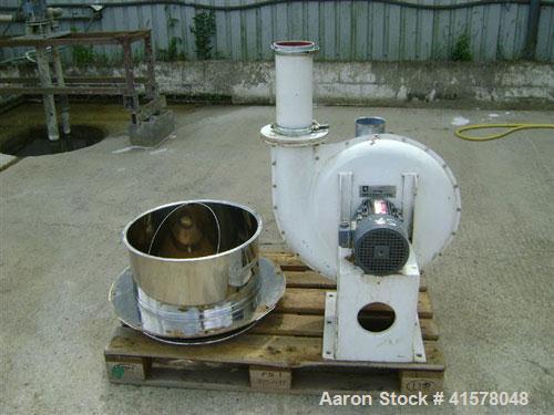 Used Stainless Steel Hosokawa Micron Conical Nauta Mixer, approximately 212 cub