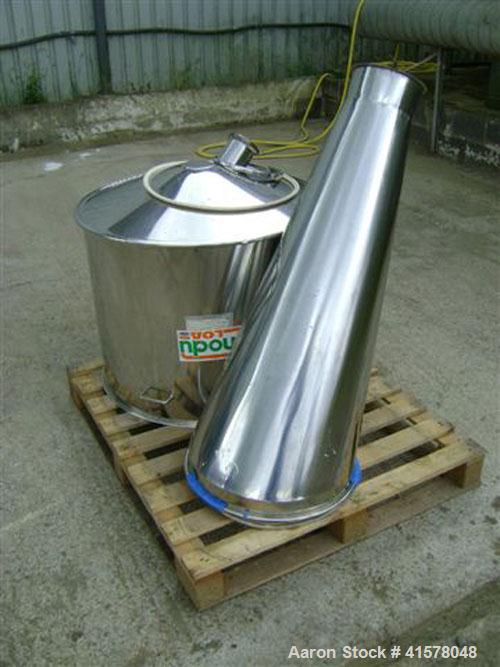 Used Stainless Steel Hosokawa Micron Conical Nauta Mixer, approximately 212 cub