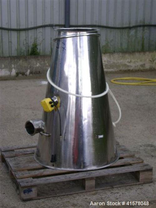 Used Stainless Steel Hosokawa Micron Conical Nauta Mixer, approximately 212 cub