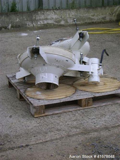 Used Stainless Steel Hosokawa Micron Conical Nauta Mixer, approximately 212 cub