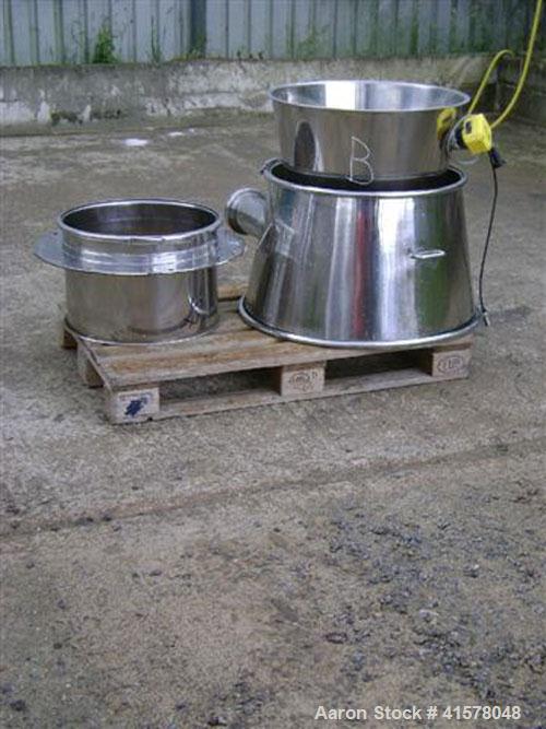 Used Stainless Steel Hosokawa Micron Conical Nauta Mixer, approximately 212 cub