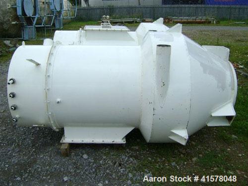 Used Stainless Steel Hosokawa Micron Conical Nauta Mixer, approximately 212 cub