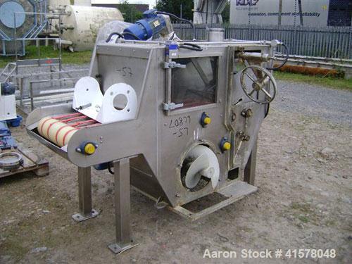Used Stainless Steel Hosokawa Micron Conical Nauta Mixer, approximately 212 cub
