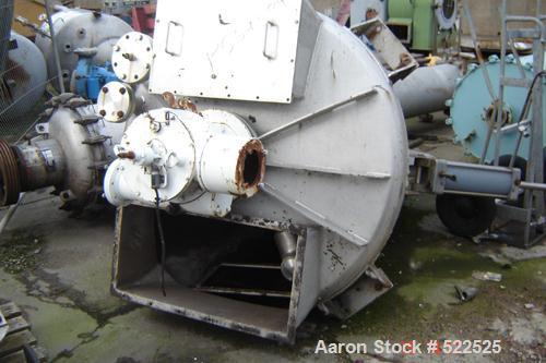 USED: Hosokawa Nauta mixer, type MBX300. Material of construction isstainless steel on product contact parts. Working capacity 10.6 cu ft/79.37 gallon (300 liter). Not jacketed. Complete with motor a...