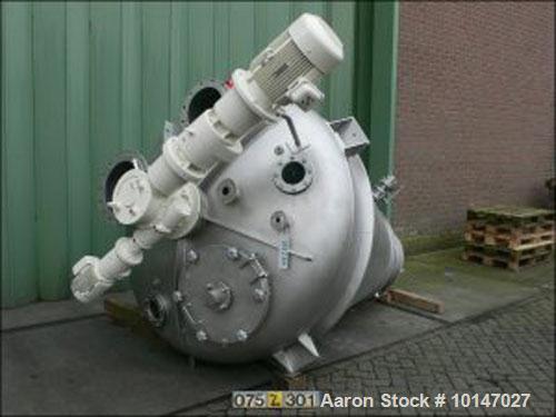 Used-Hosokawa Nauta MBXU-20 RVDW Conical Dryer, stainless steel 316L (1.4404). Total capacity 148.15 cubic feet (4195 liters...