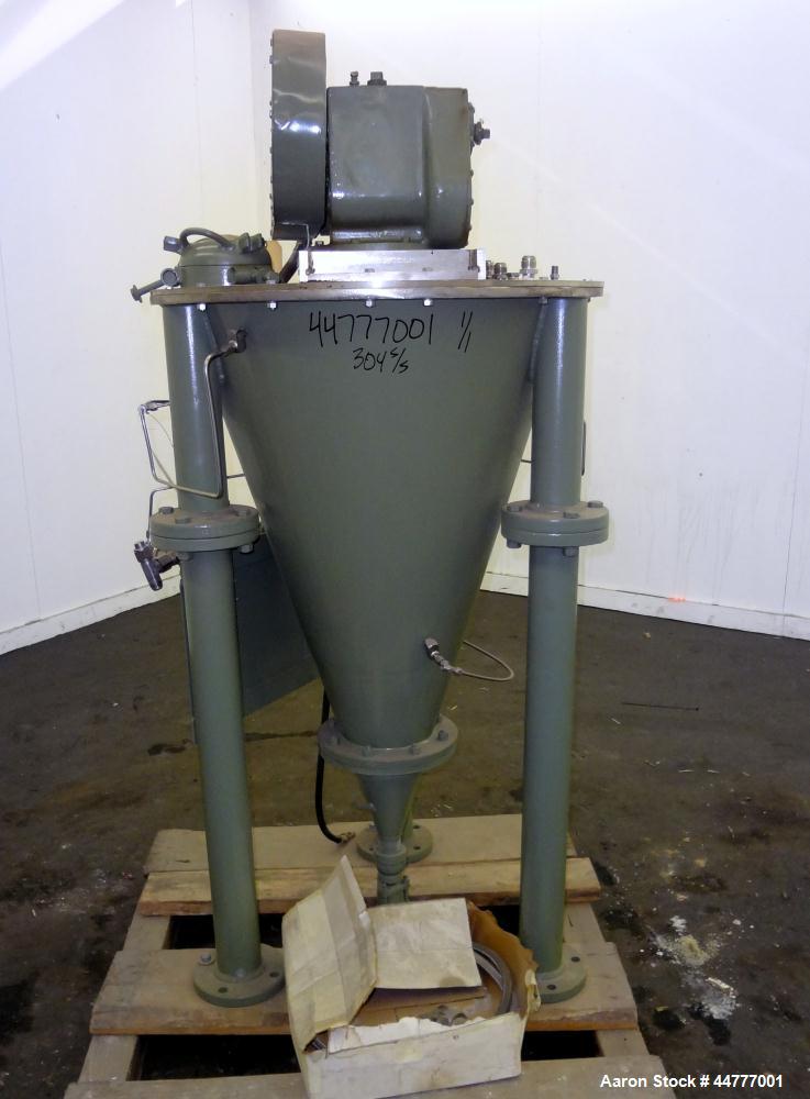 Used Stainless Steel J.H. Day "Mini Mixer" Nauta Mixer, 1.75 Cubic Feet Working