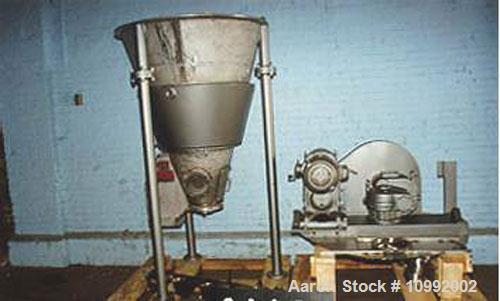 Unused-Used: J H Day jacketed Nauta mixer, 10.5 cubic feet, T304 stainless steel. 80 psi jacket and 5 hp Class II belt. Carb...